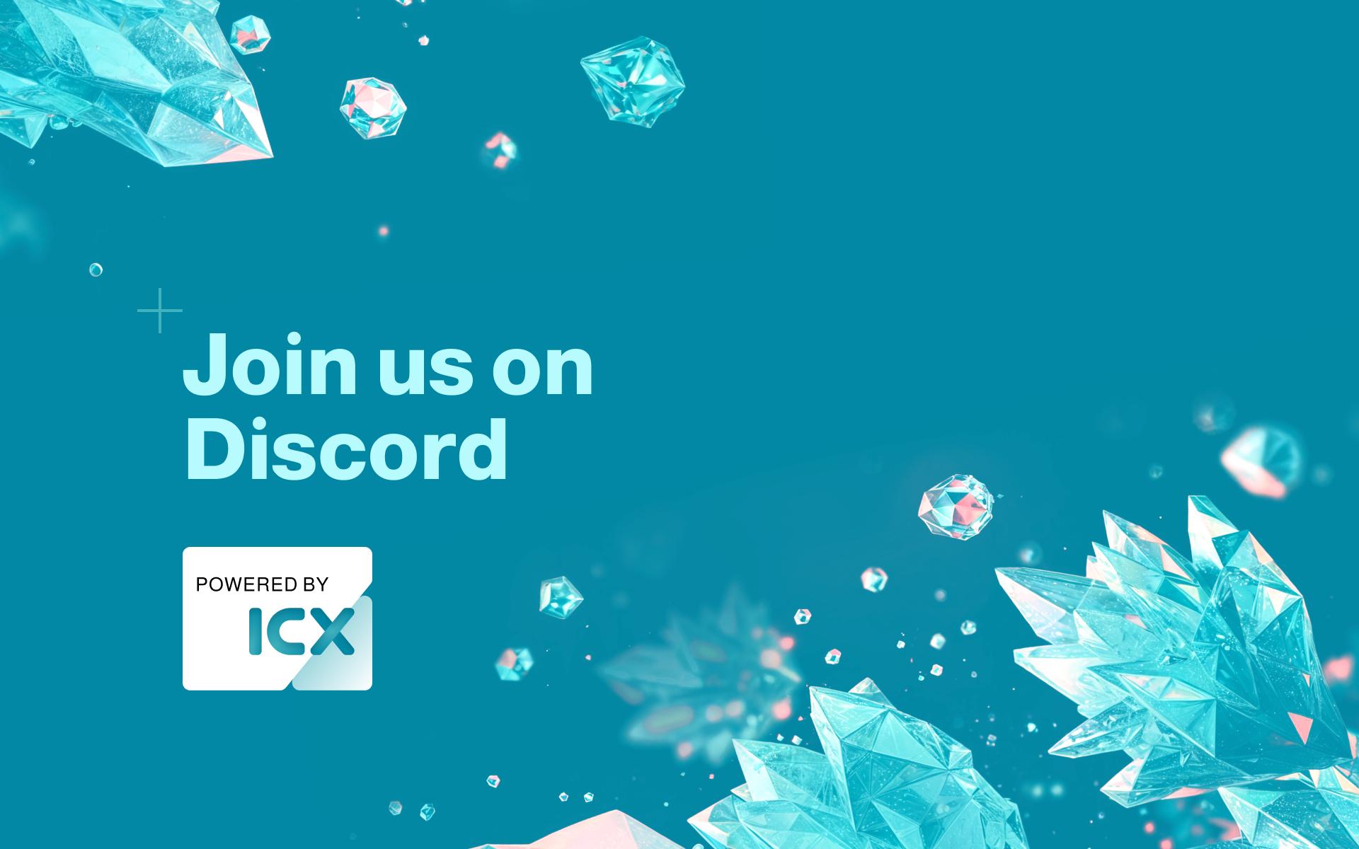 Join the icon community on discord icon community